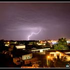 Donner und Blitz über Trotha - Halle/Saale.