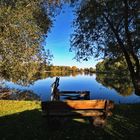 Donnerstag mit Durchblick - Durch- und ausblick auf  den heutigen See vom Opfermohr Oberdorla