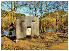 Donnerstag mit Durchblick- Holztore mit Fenstern