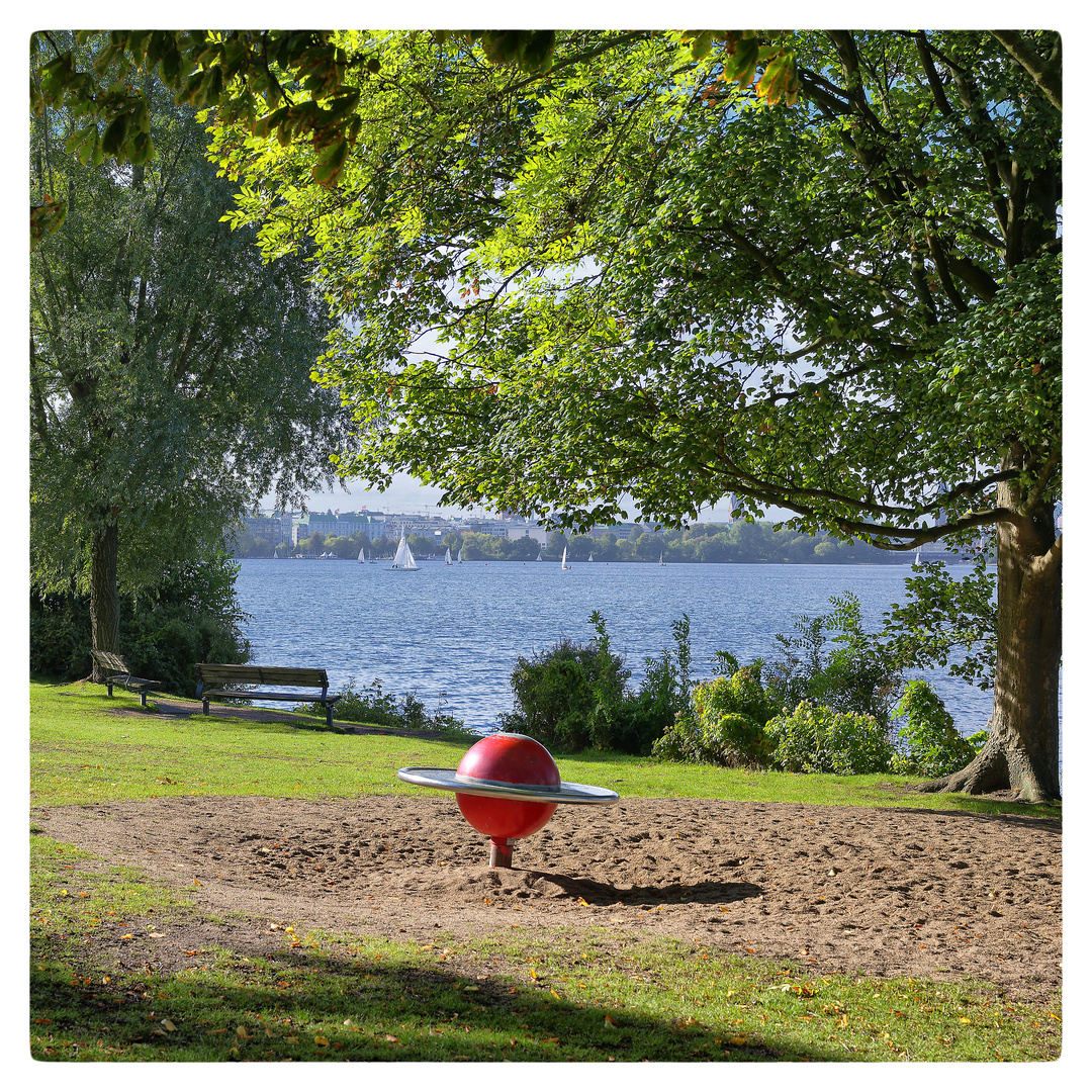 Donnerstag mit Durchblick - Segler auf der Alster