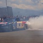 Donut von Patrick Friesacher im Red Bull Nascar