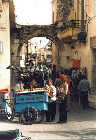 Donutverkäufer in Rethymnon