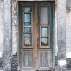 door in abandoned house