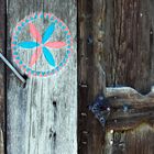 Door of rural house