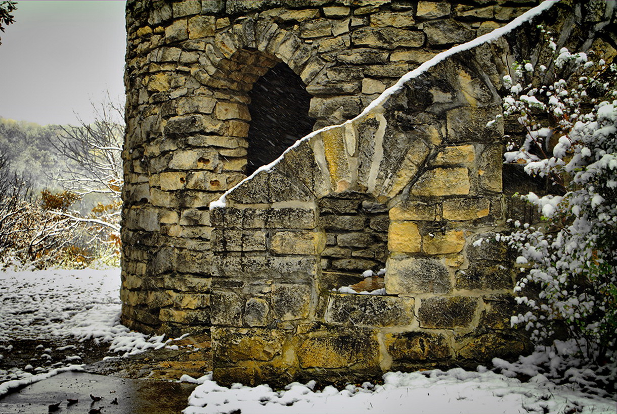 Doorway in the snow