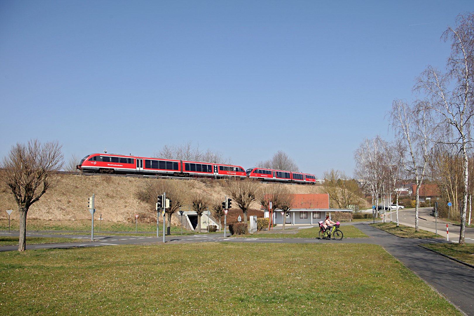 Doppel-Desiro am Verkehrsübungsplatz in Buchen