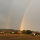 Doppel-Regenbogen über Sachsenhagen