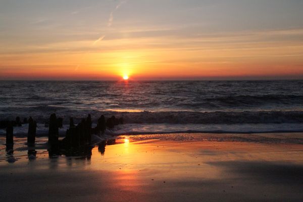 Doppel-Sonne zum Tagesausklang