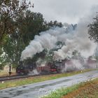 Doppelausfahrt bei Regen