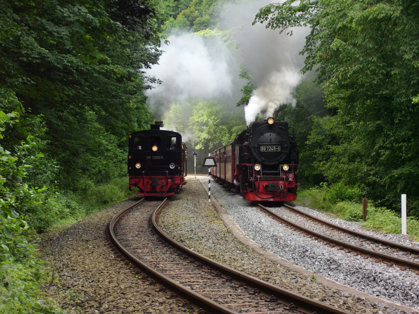 Doppelausfahrt Eisfelder Talmühle.