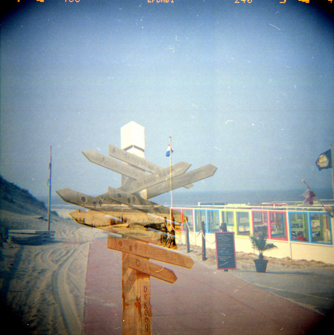 Doppelbelichtung Texel DeKoog/Strand