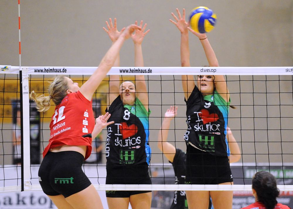 Doppelblock der Skurios Volleys Borken (2. BL)