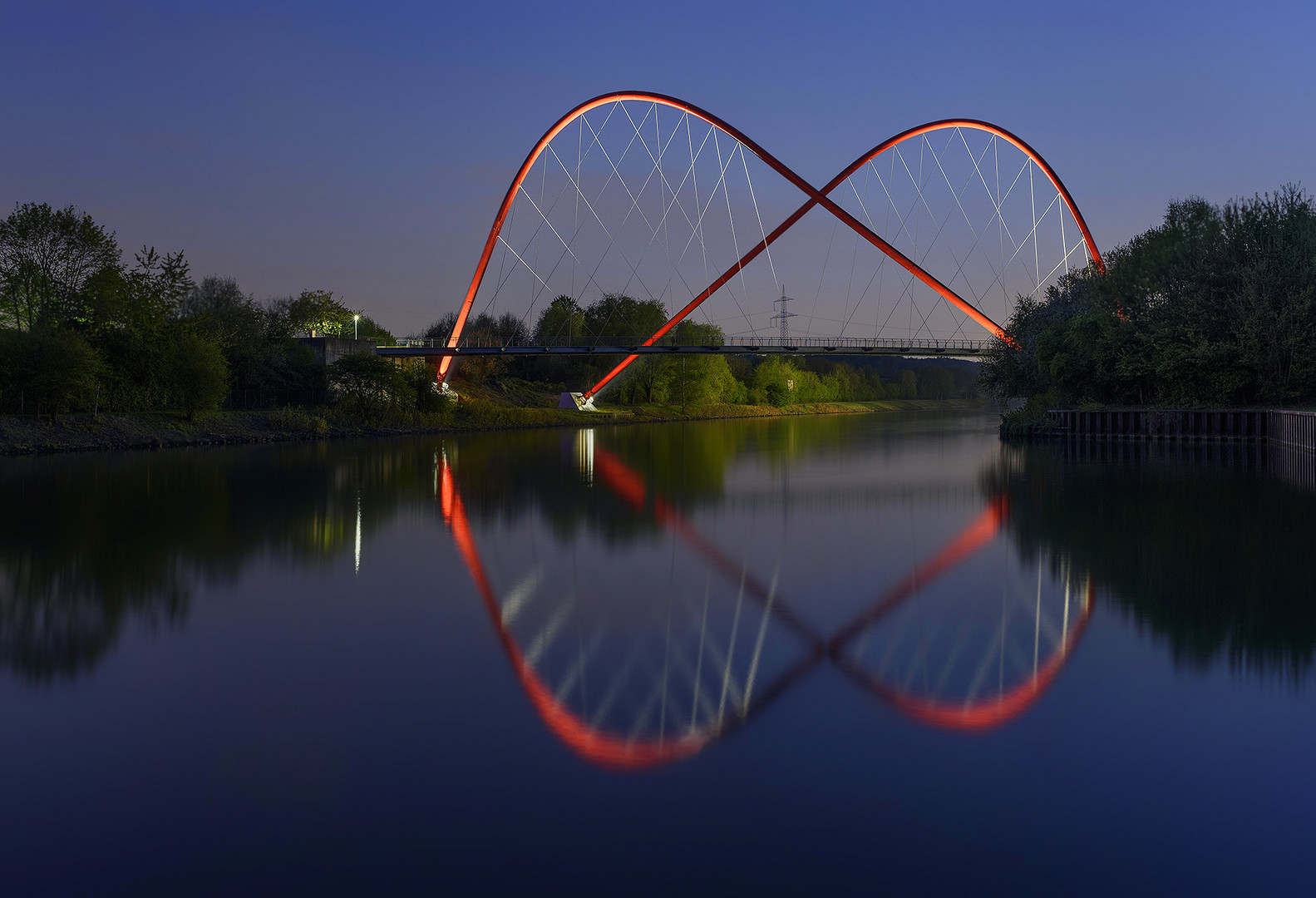 Doppelbogenbrücke im Nordsternpark