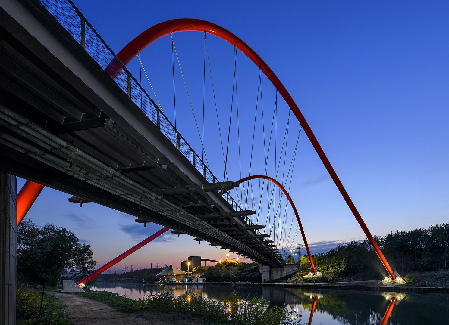 Doppelbogenbrücke im Nordsternpark II