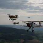 Doppeldecker beim Heimflug