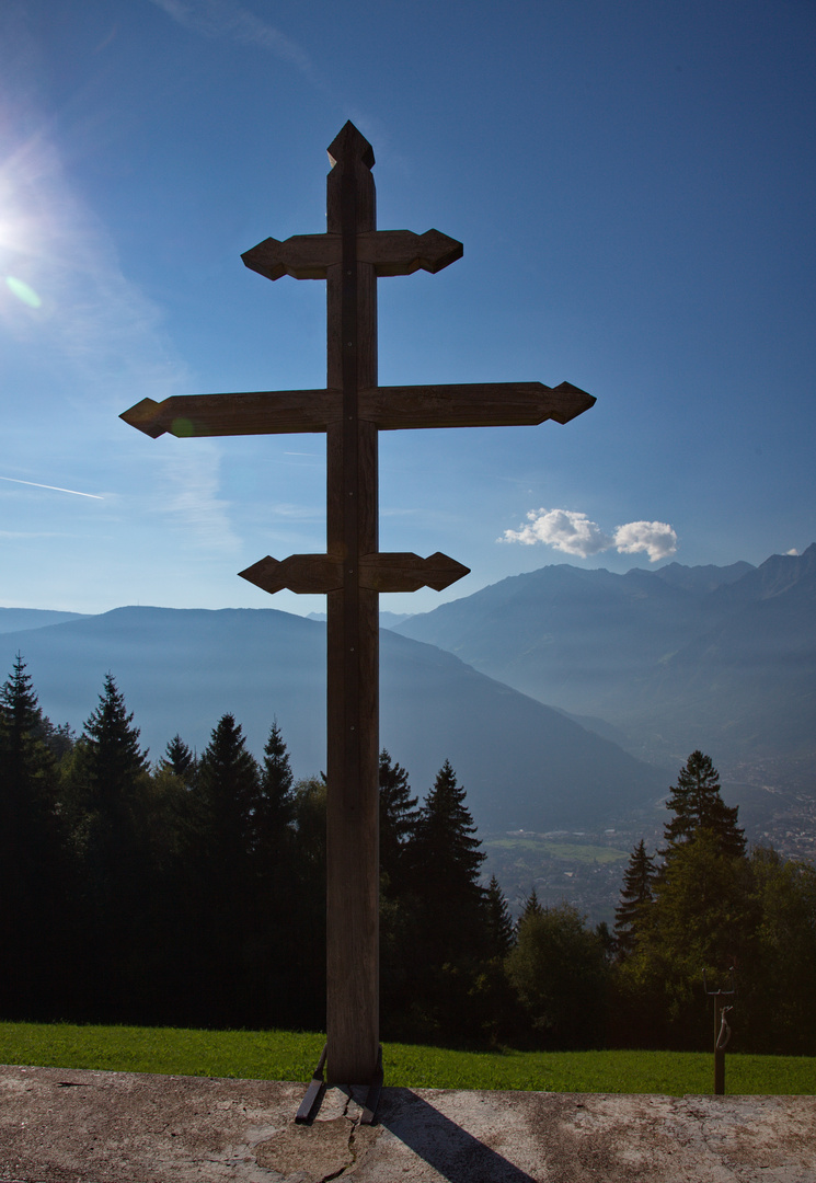 Doppelkreuz in Hafling-Südtirol