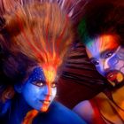 Doppelportrait-Bodypainting