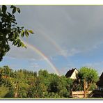 Doppelregenbogen.