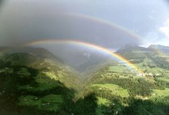 Doppelregenbogen im Passeiertal - Riffian  (bei Meran)