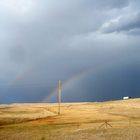 Doppelregenbogen nach einem Regensturm