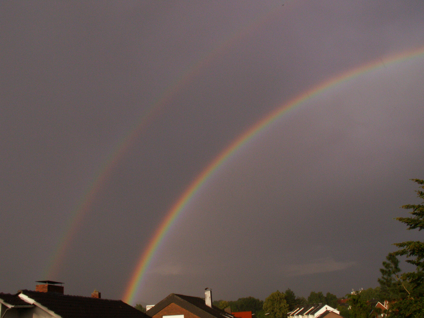 Doppelregenbogen über Osnabrück