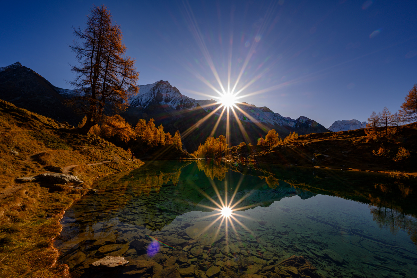 Doppelstern am Lac Bleu