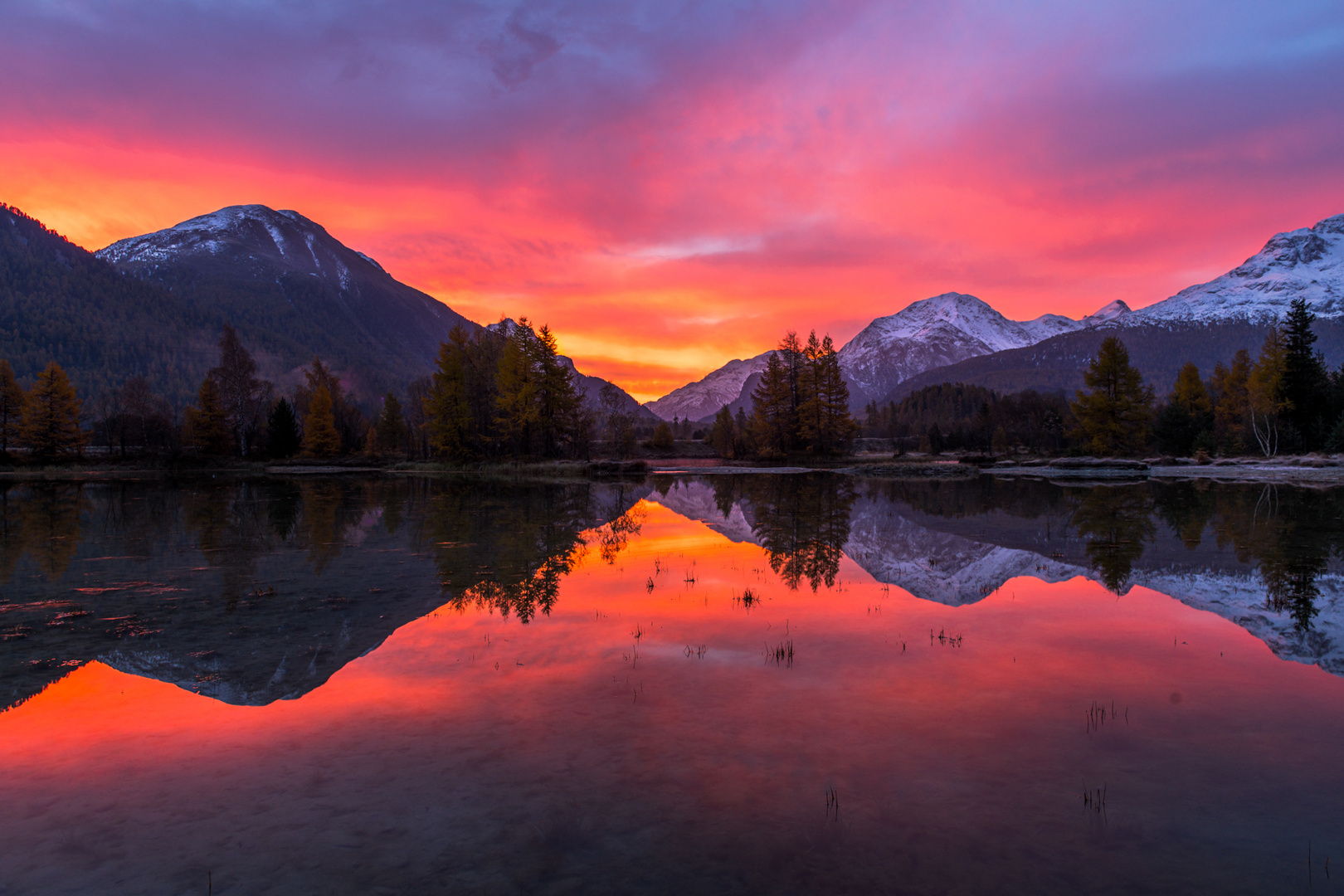 Doppelt brennendes Engadin