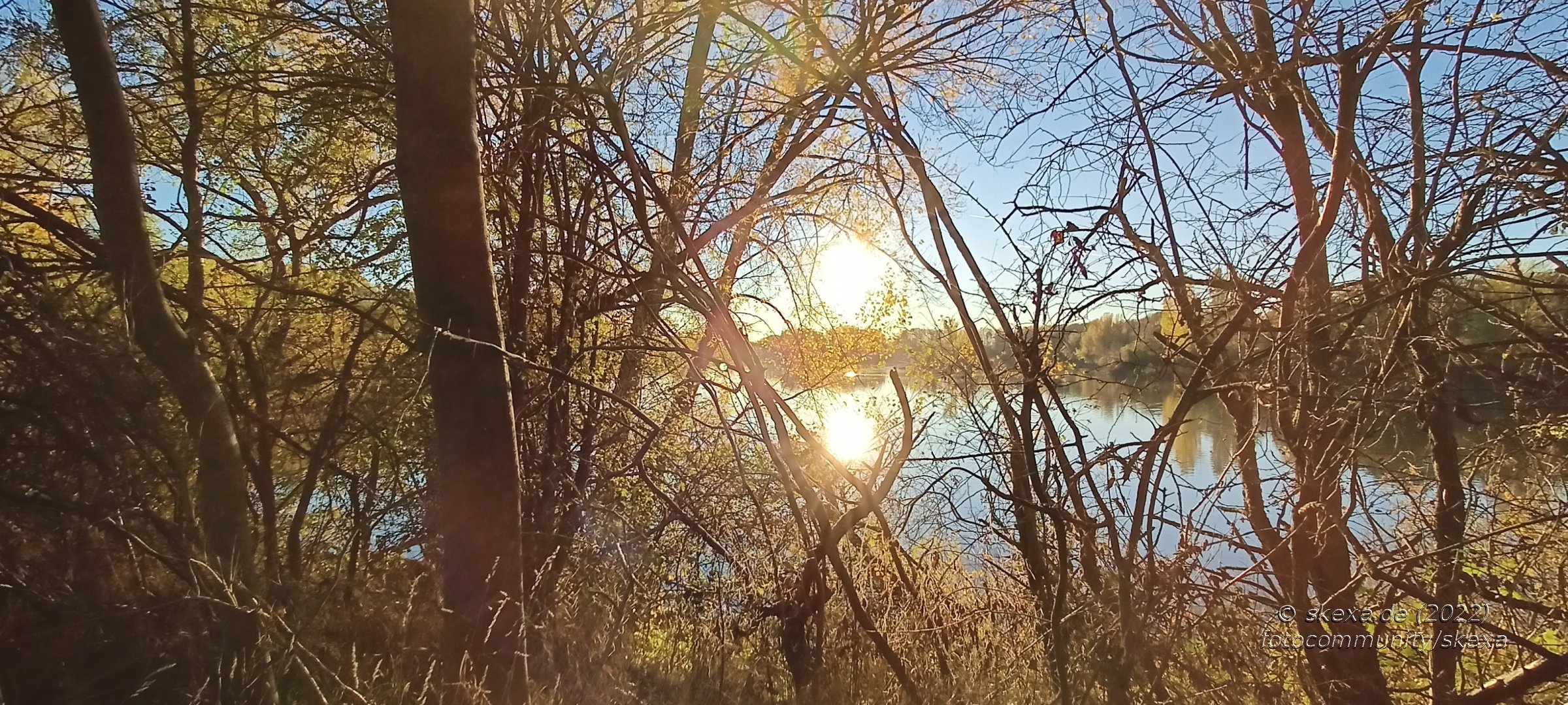 Doppelte Herbstsonne - Sieglarer See