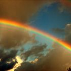 Doppelten Regenbogen nach einem Gewitter....