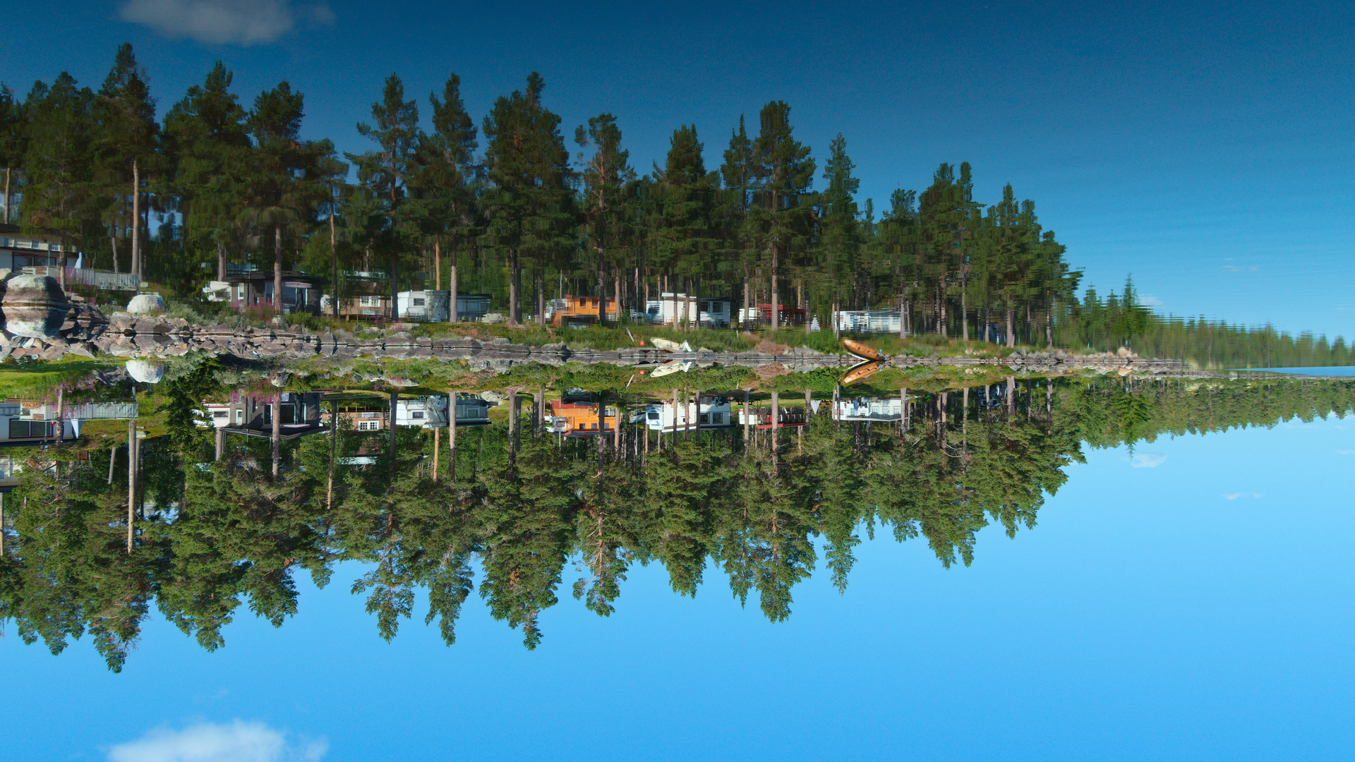 Doppelter Campingplatz