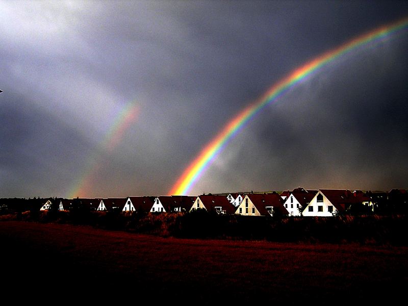 doppelter Regenbogen