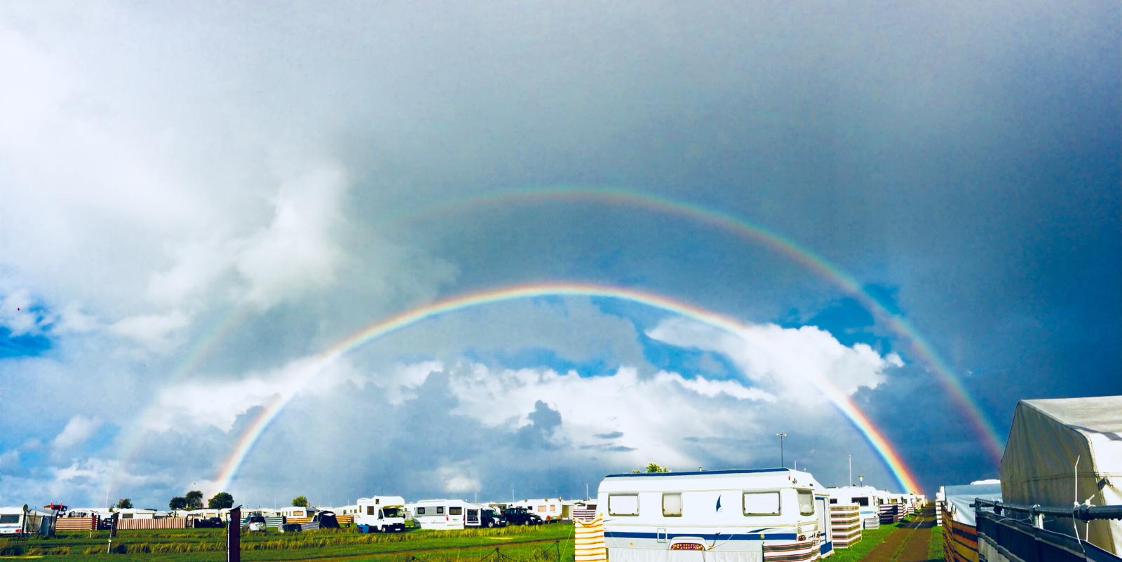 doppelter Regenbogen