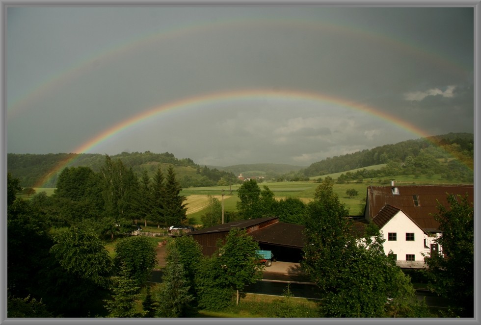 doppelter Regenbogen