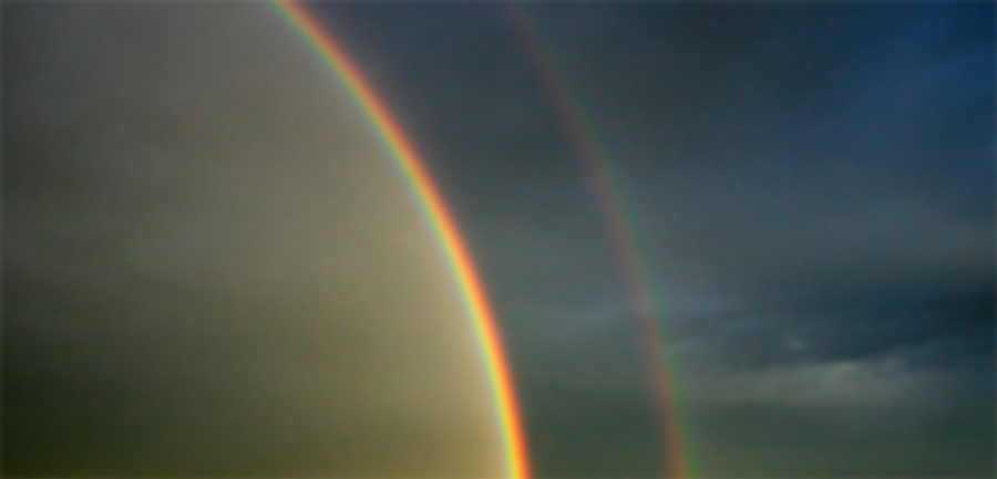 doppelter Regenbogen