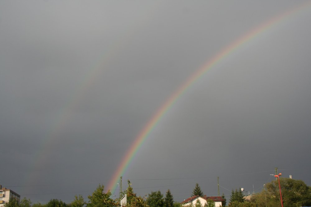 doppelter Regenbogen