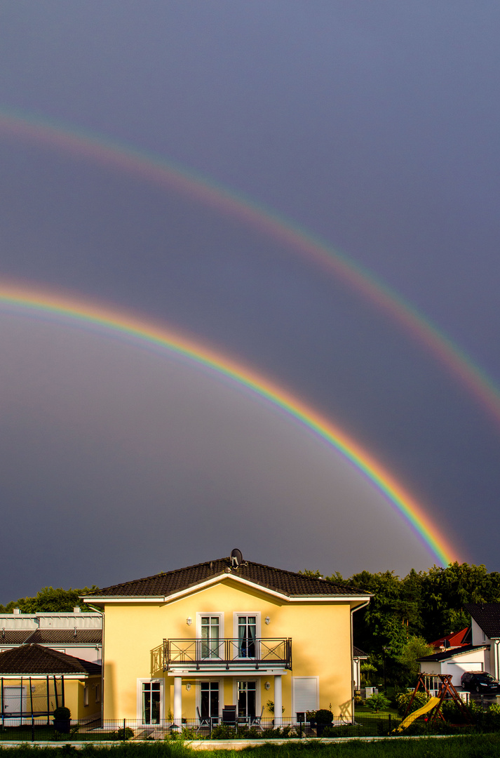 Doppelter Regenbogen