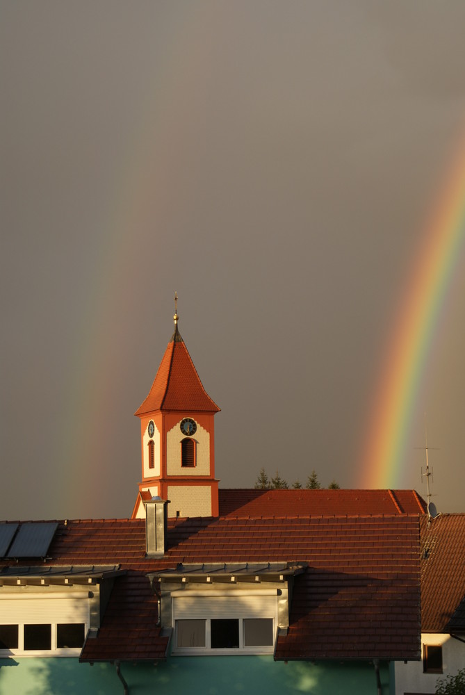 Doppelter Regenbogen