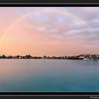 doppelter Regenbogen am Schlosssee