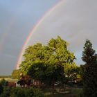 doppelter Regenbogen aus unserem Fenster