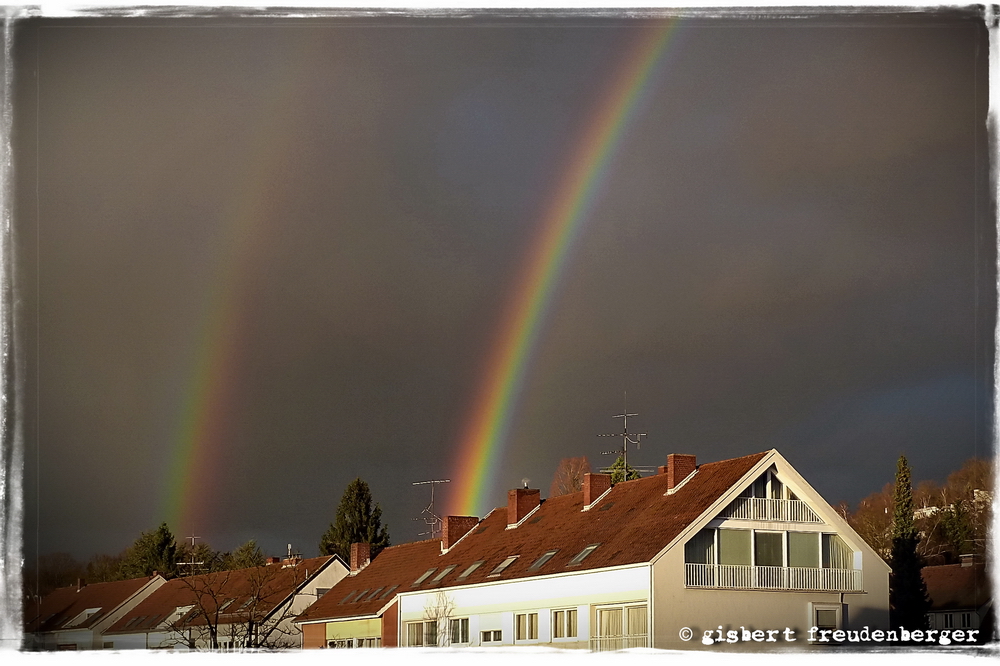 Doppelter Regenbogen