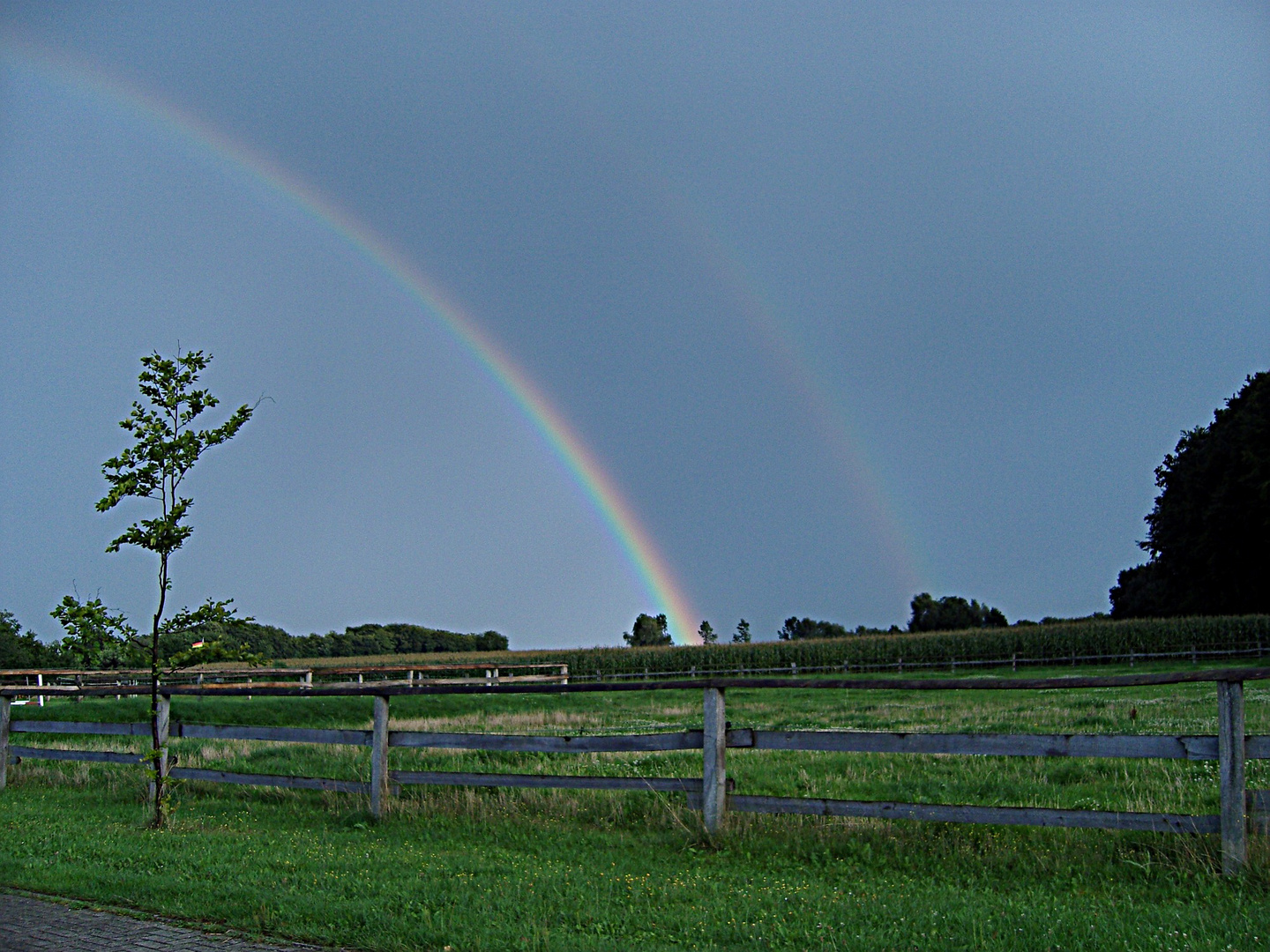 Doppelter Regenbogen