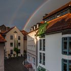 Doppelter Regenbogen - hochkant