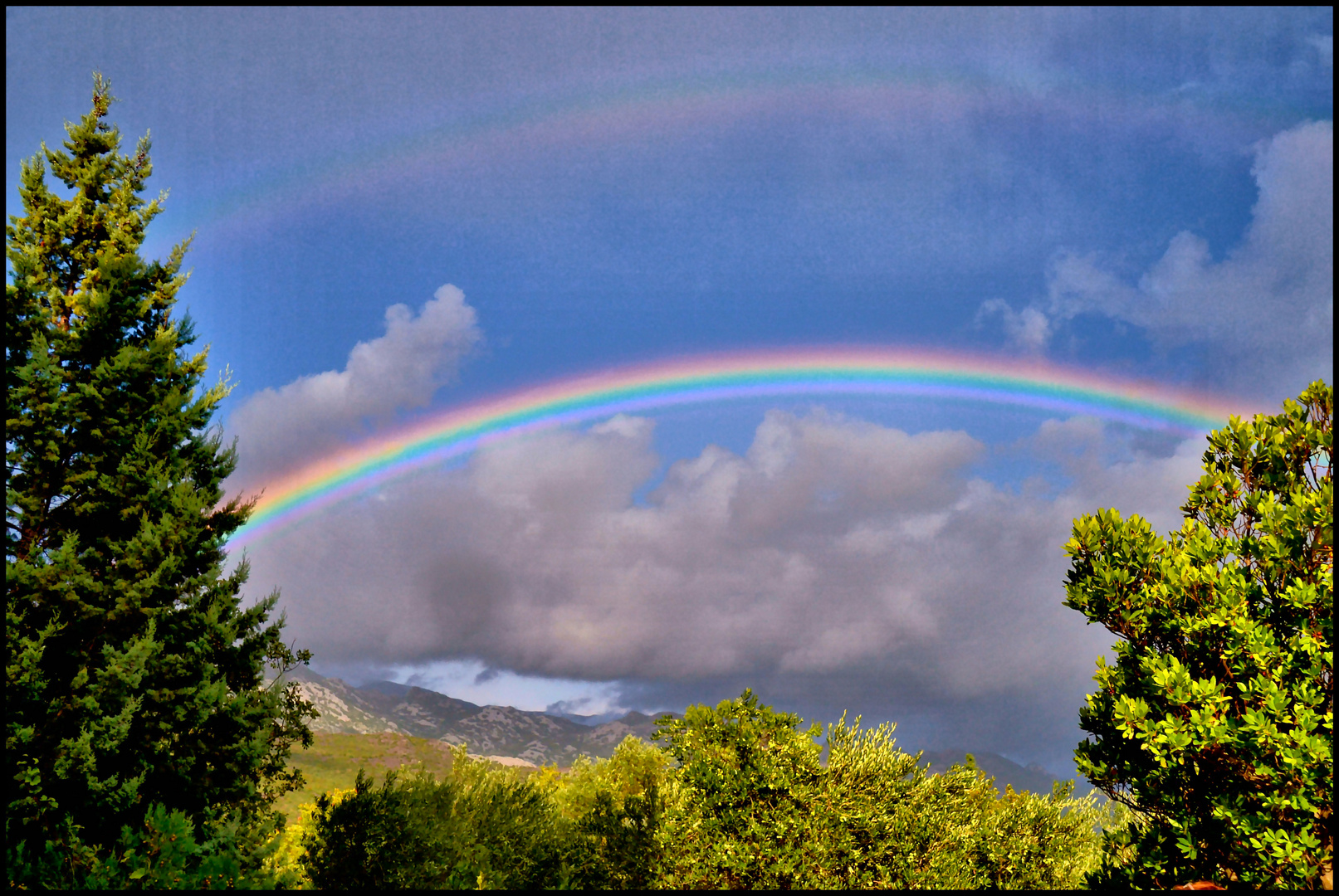 Doppelter Regenbogen in Kroatien