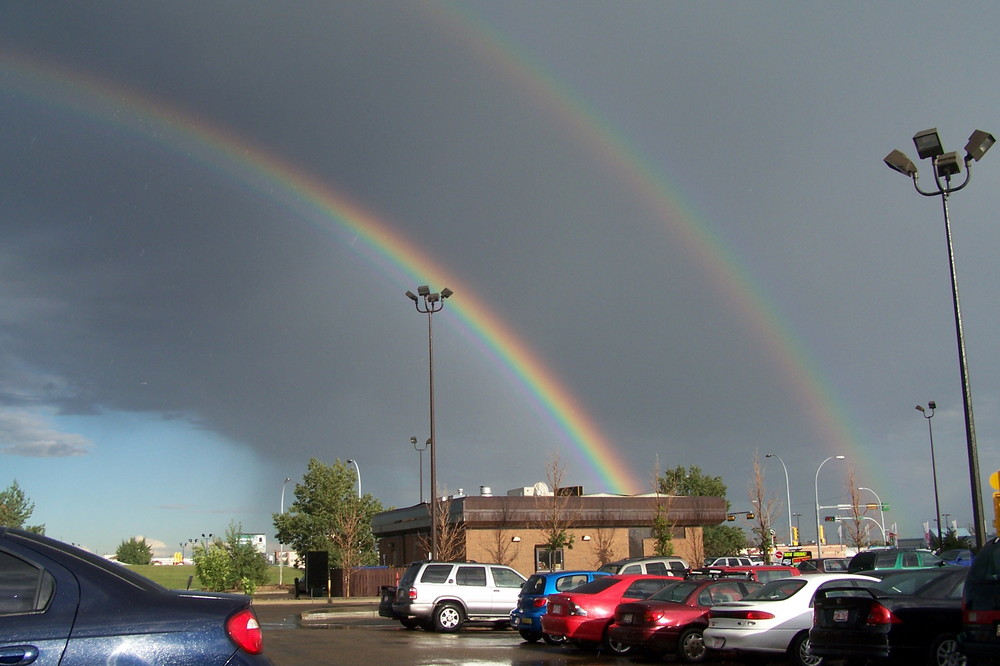 Doppelter Regenbogen - Sensationell