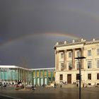 Doppelter Regenbogen über dem Braunschweiger Schlossarkaden