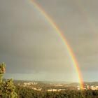 Doppelter Regenbogen über Krisiansand/Norwegen