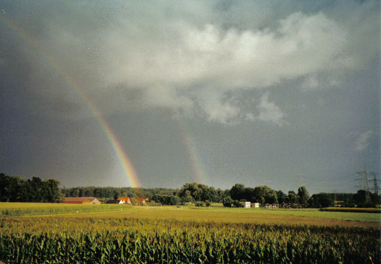 Doppelter Regenbogen über Rhade :)