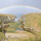 Doppelter Regenbogen über Smoo Cave