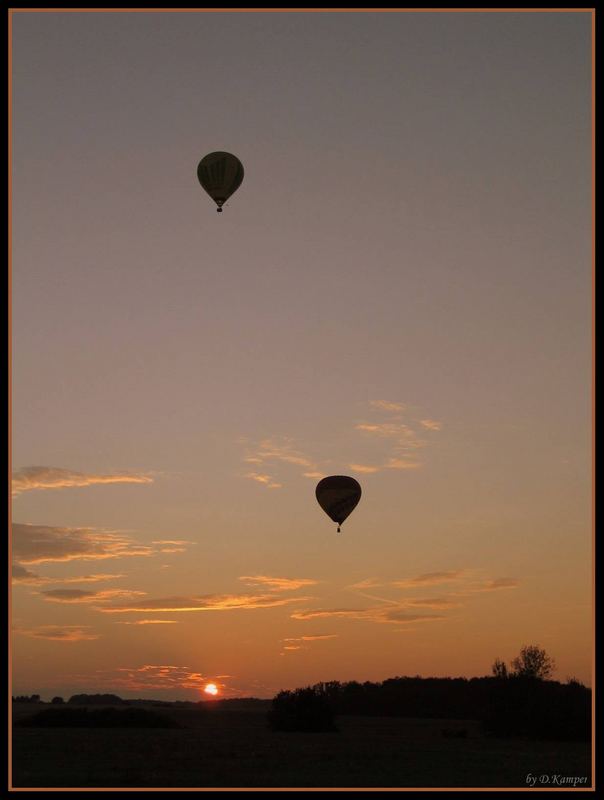 Doppelter Sonnenuntergang