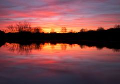 Doppelter Sonnenuntergang